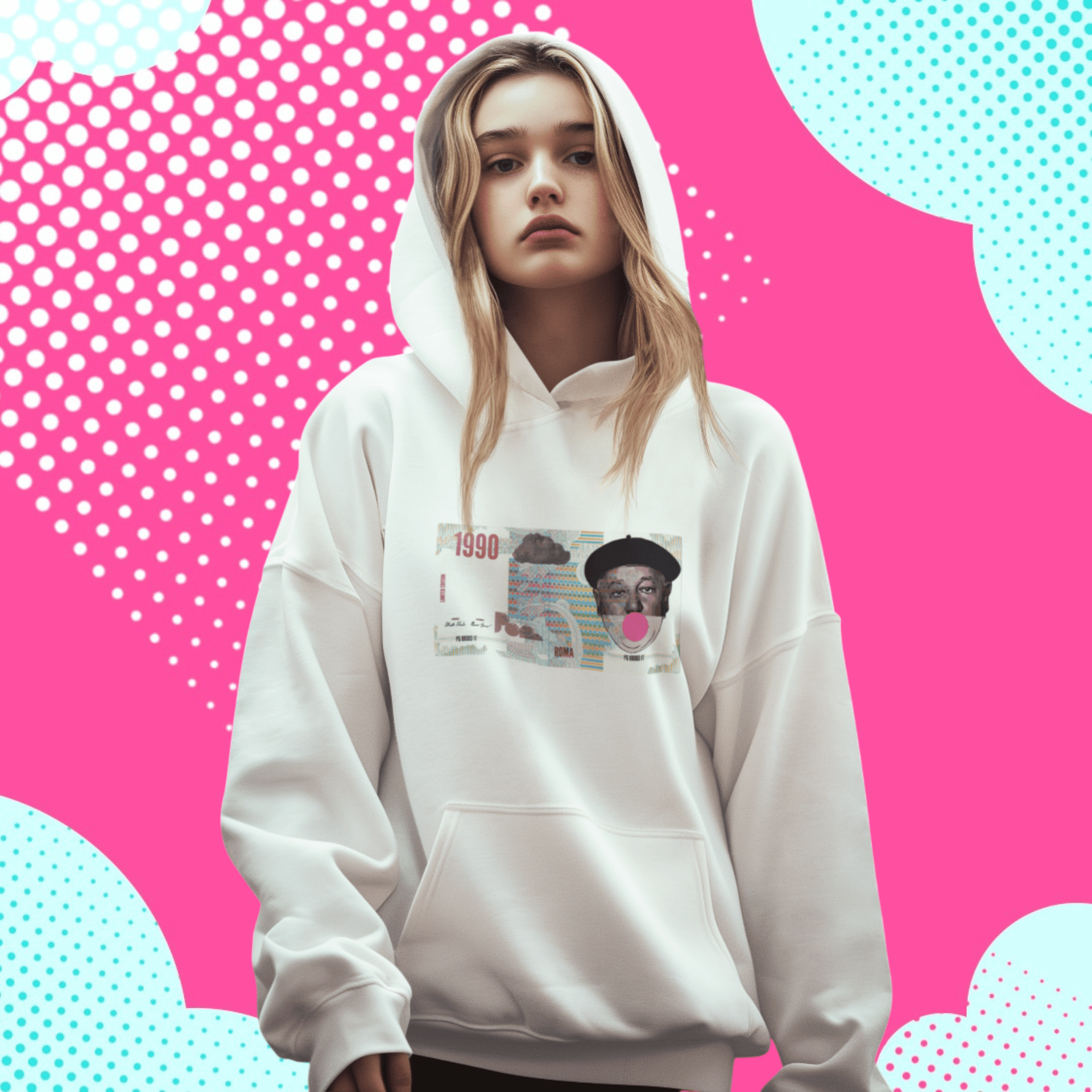 Felpa con Cappuccio - POP "Lira Fantozzi"