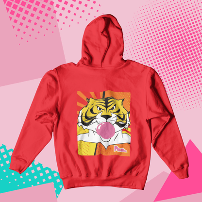 Felpa Pop con Cappuccio "Uomo Tigre"