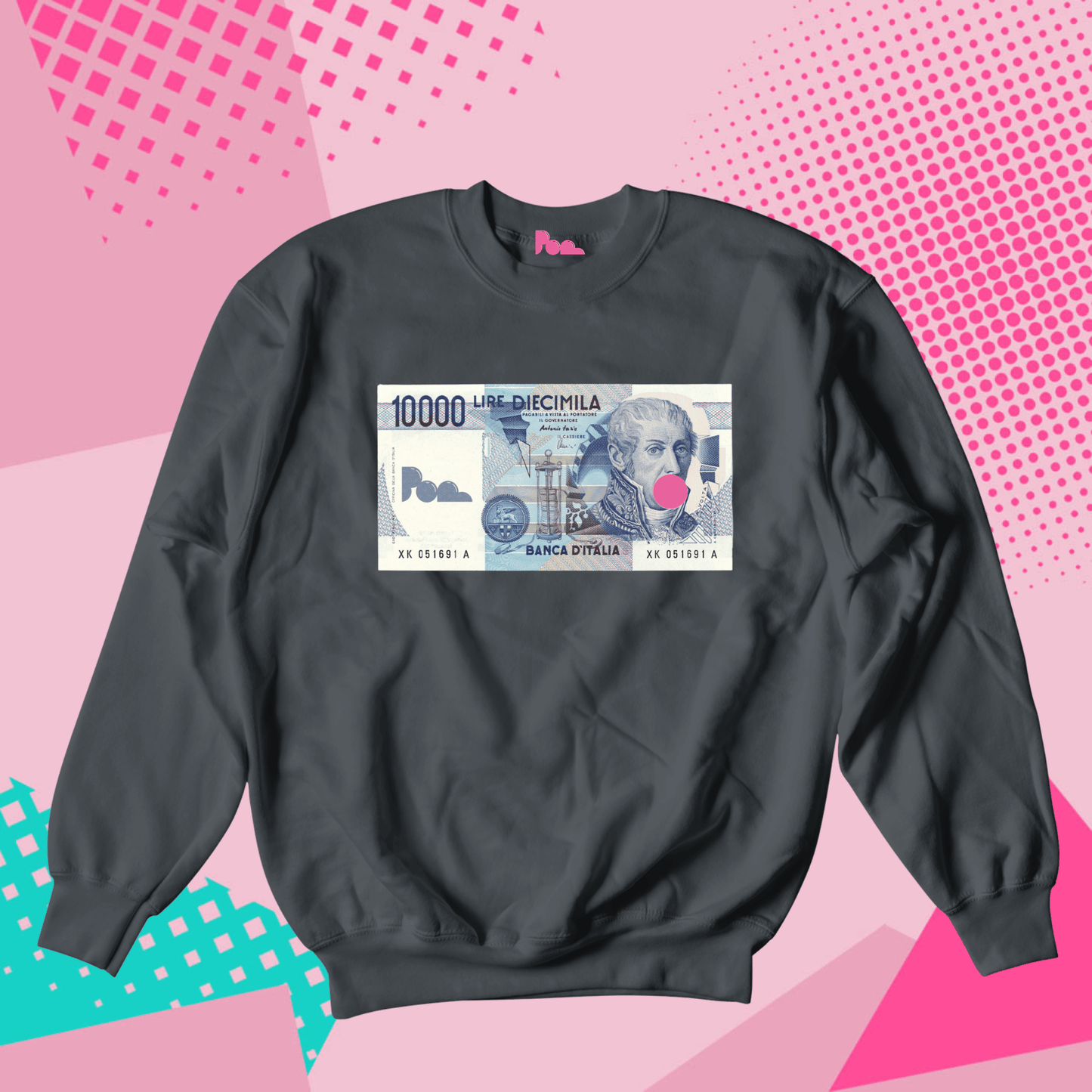 Felpa Girocollo - POP "10K Lire"