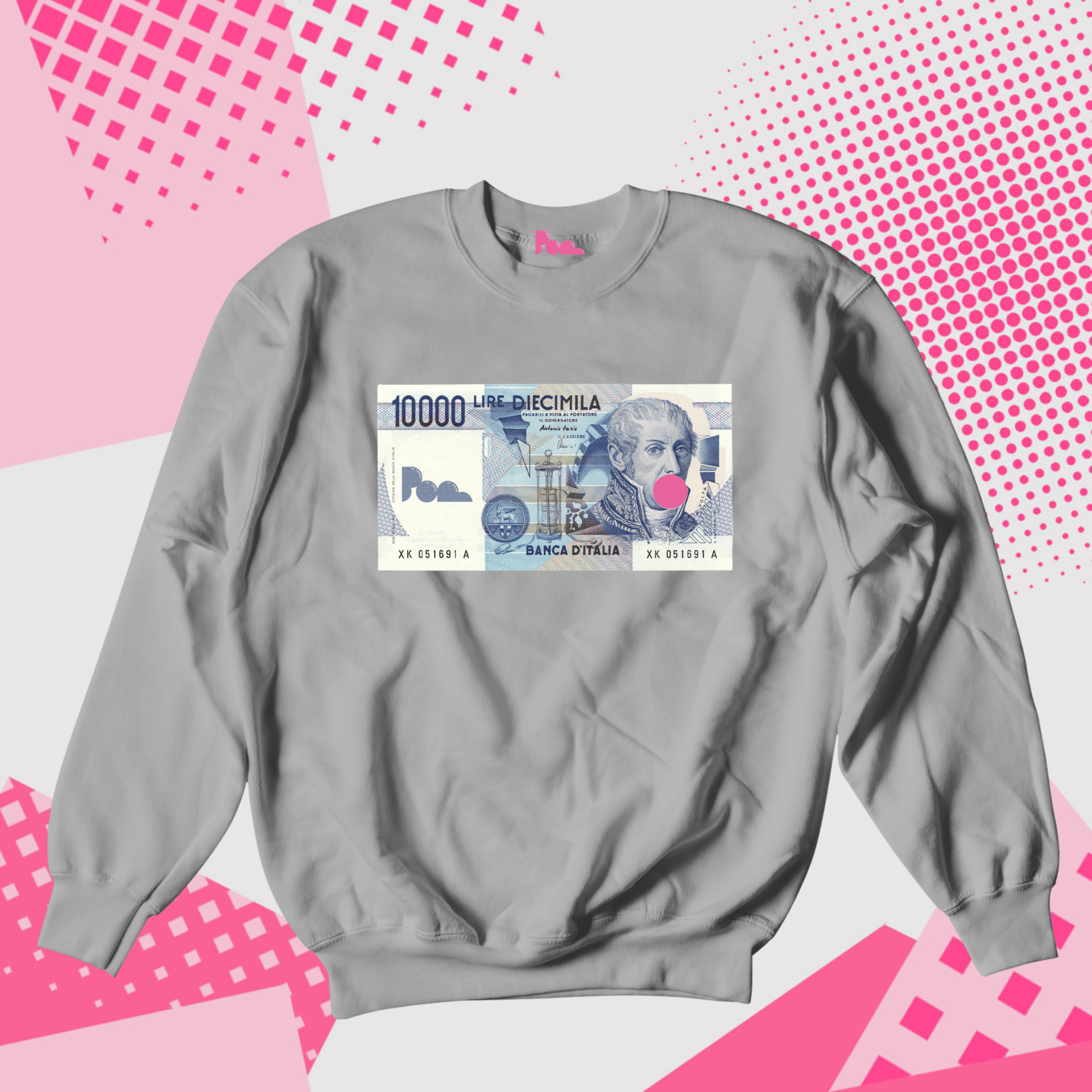 Felpa Girocollo - POP "10K Lire"