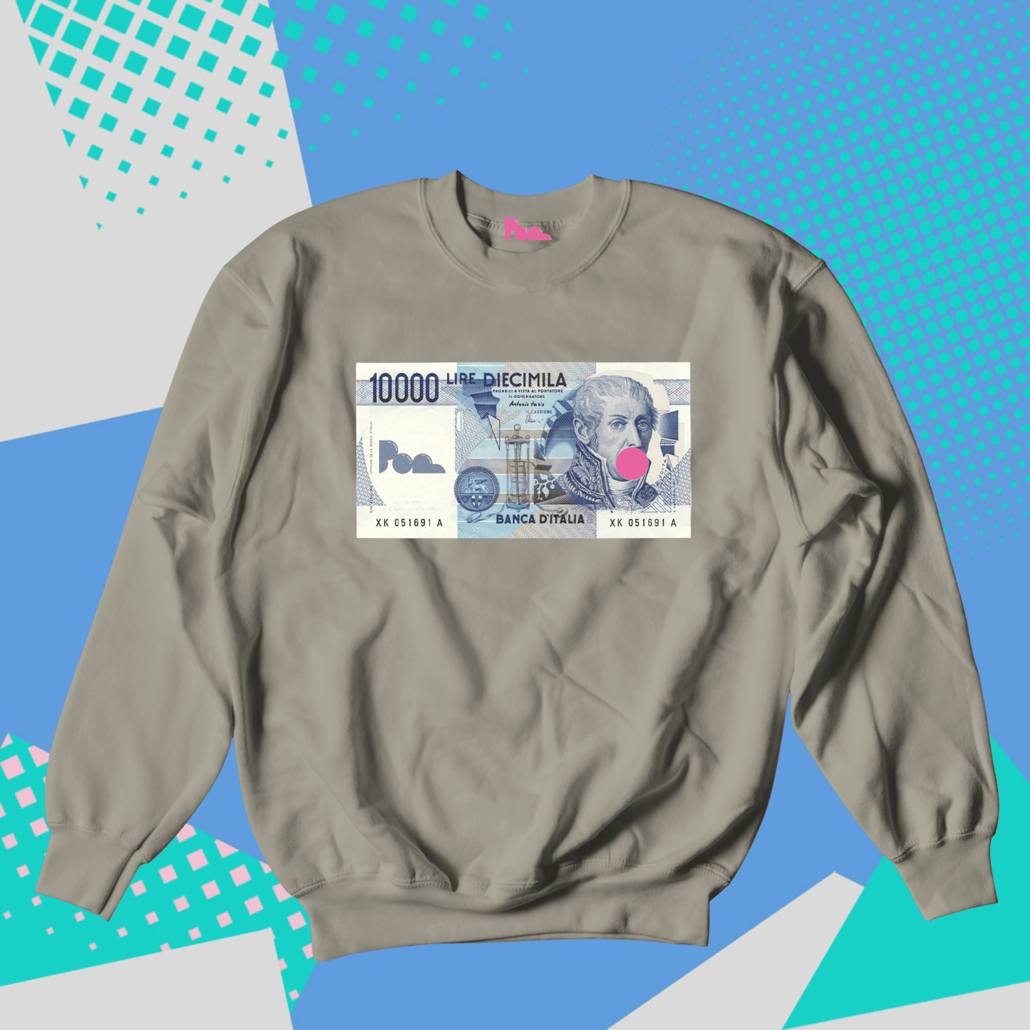Felpa Girocollo - POP "10K Lire"