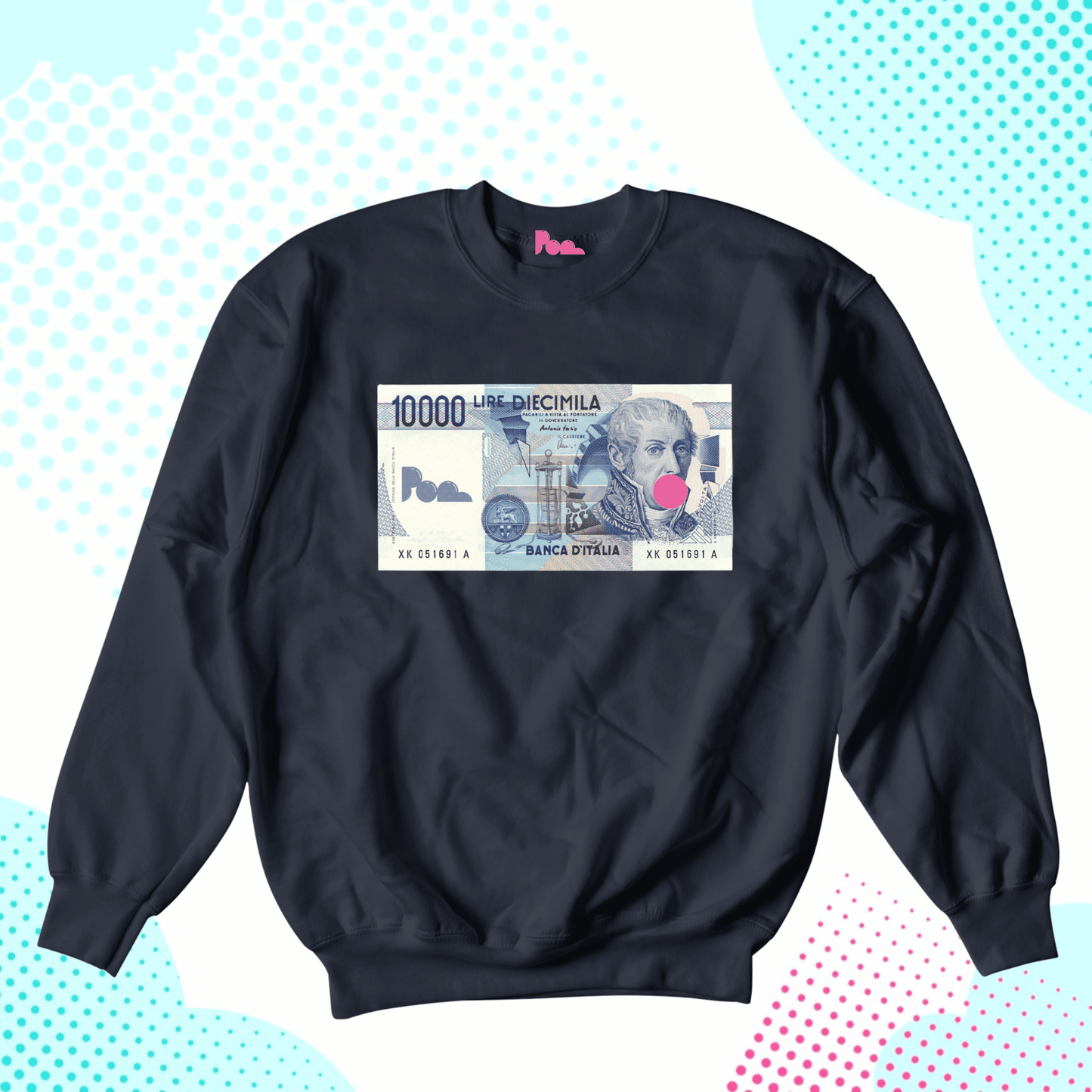 Felpa Girocollo - POP "10K Lire"