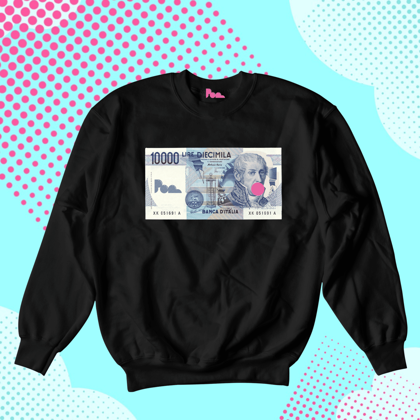 Felpa Girocollo - POP "10K Lire"