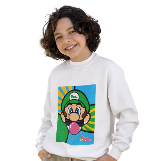 Felpa girocollo Pop "Luigi" KIDS - PopbyAlessandro