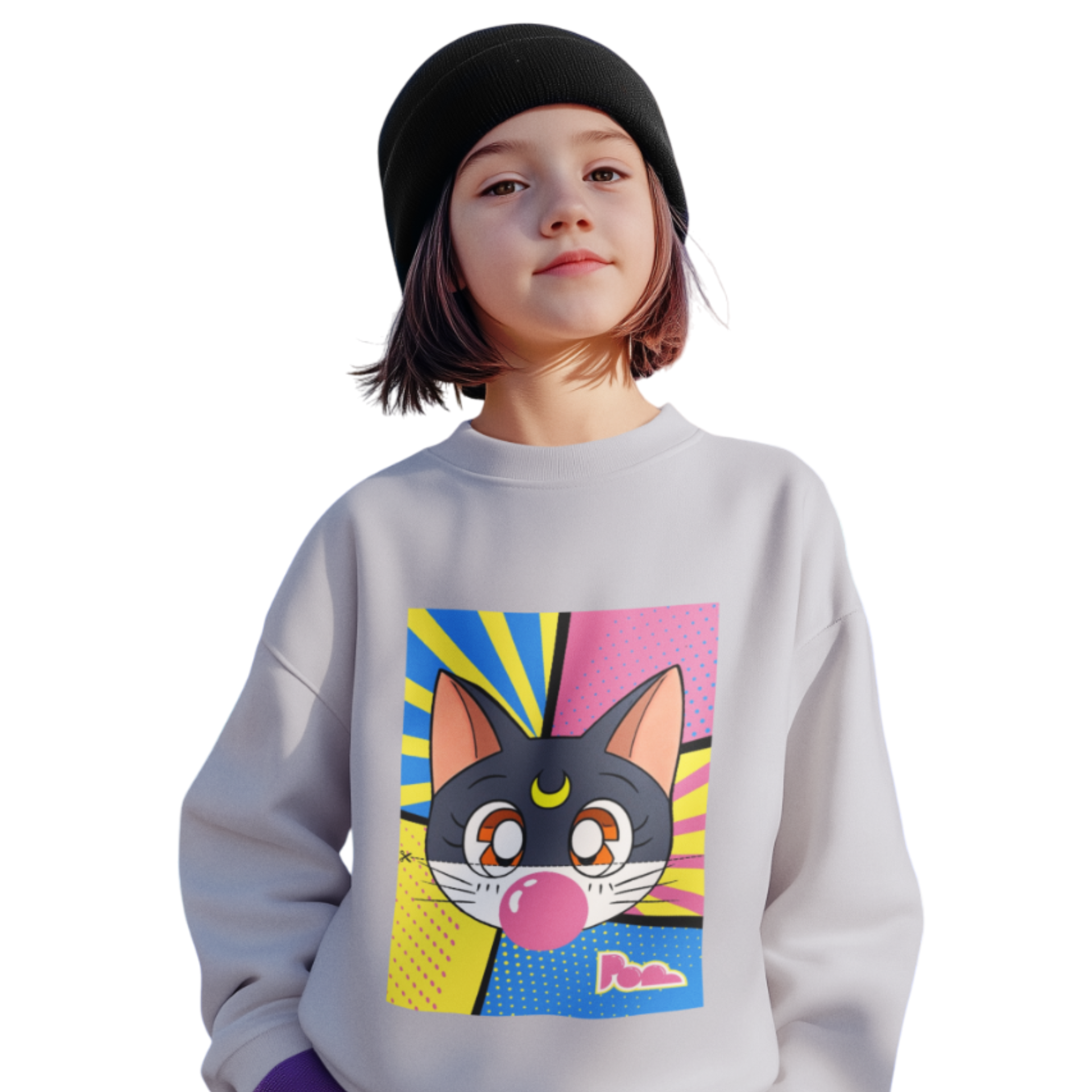 Felpa girocollo Pop "Luna" KIDS - PopbyAlessandro