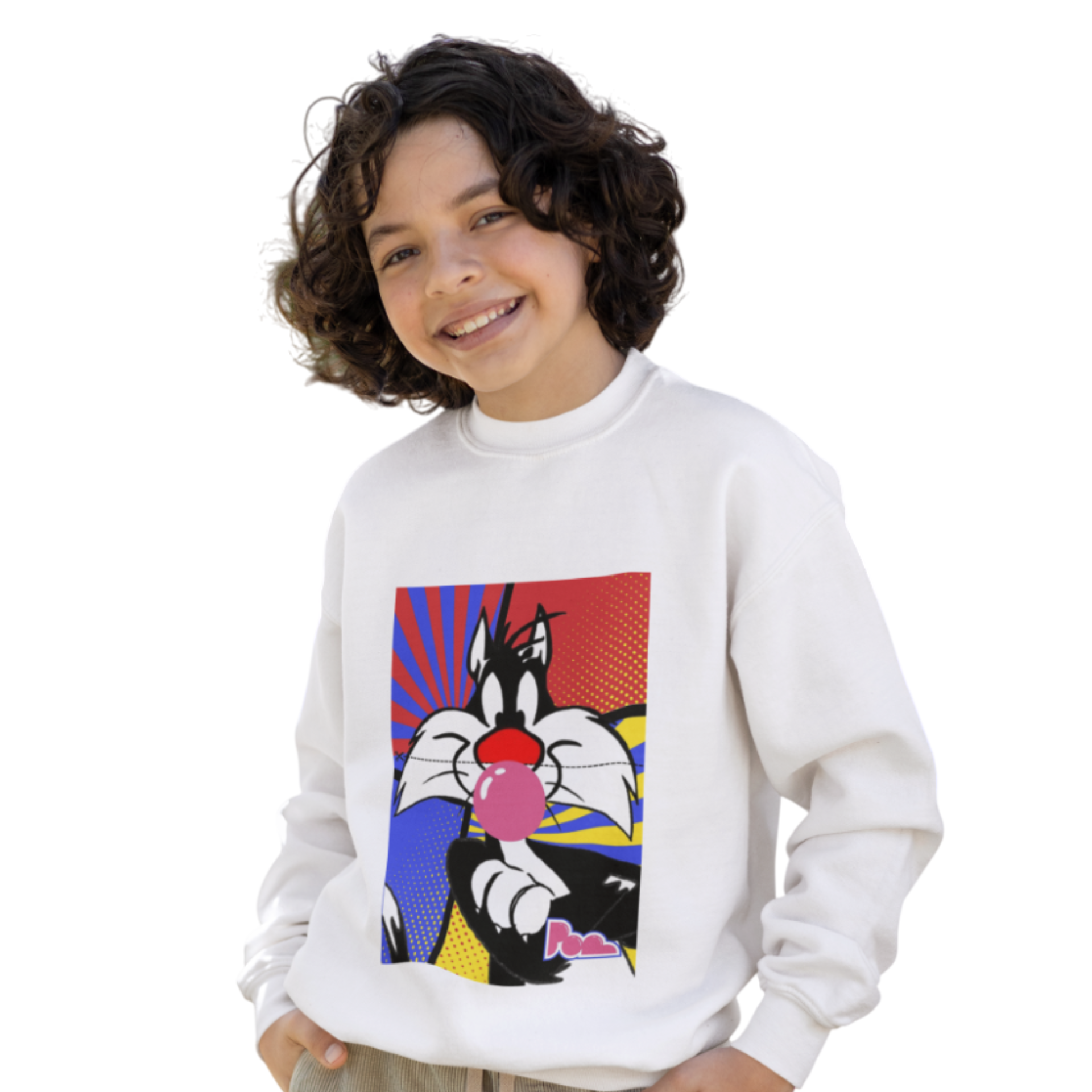 Felpa girocollo Pop "Silvestro" KIDS - PopbyAlessandro