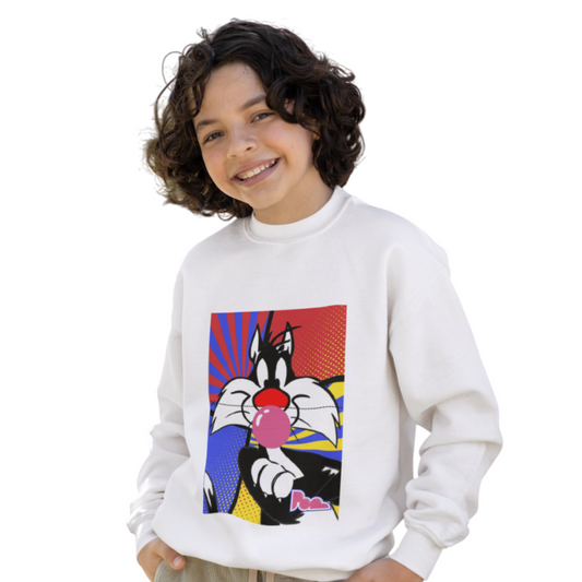 Felpa girocollo Pop "Silvestro" KIDS - PopbyAlessandro