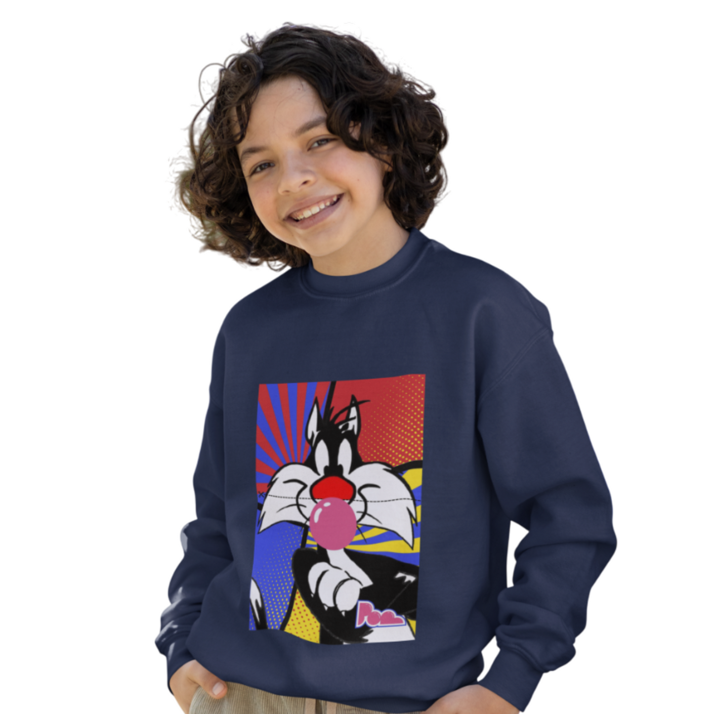Felpa girocollo Pop "Silvestro" KIDS - PopbyAlessandro