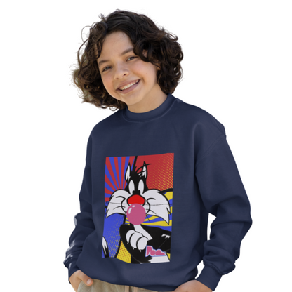 Felpa girocollo Pop "Silvestro" KIDS - PopbyAlessandro