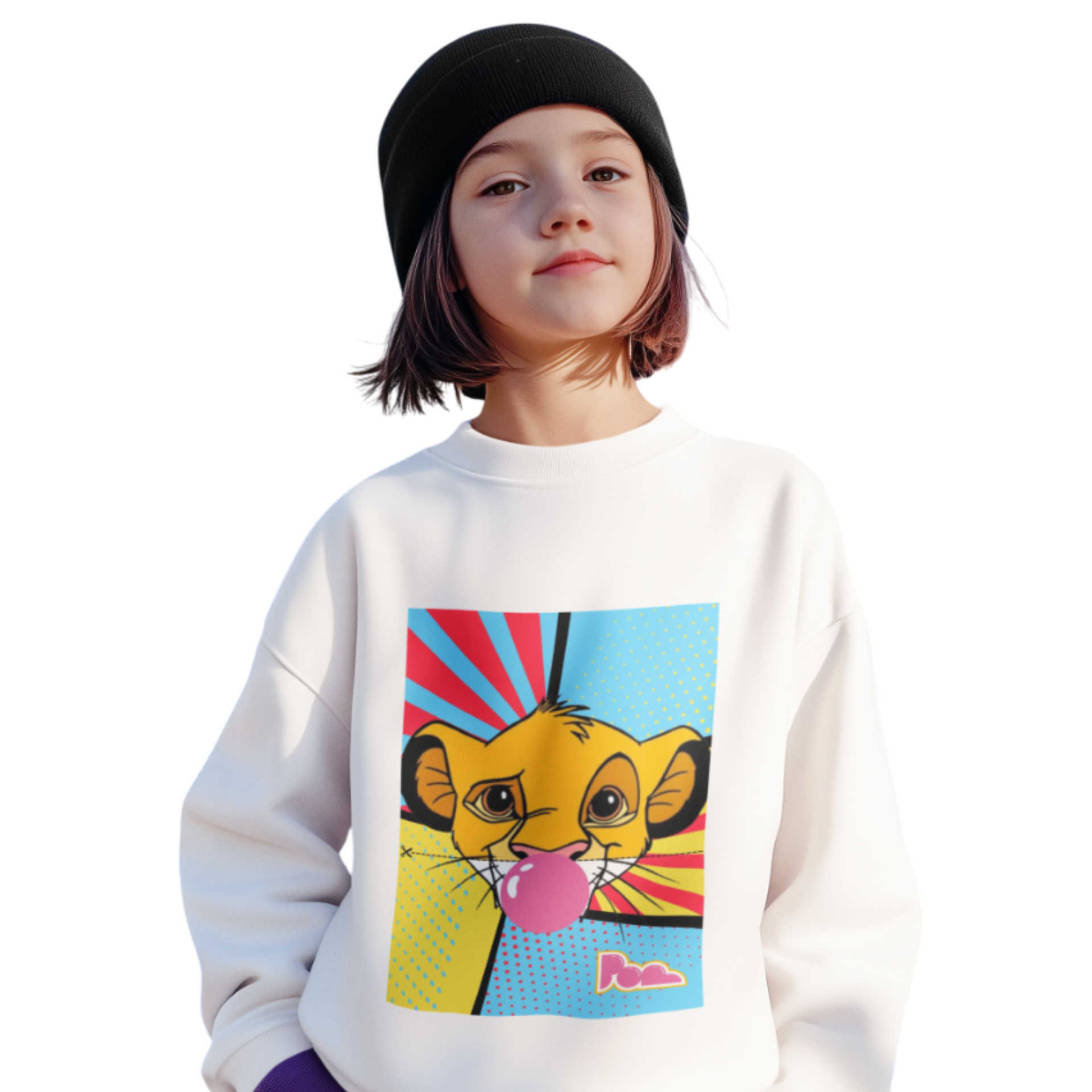 Felpa girocollo Pop "Simba" KIDS - PopbyAlessandro