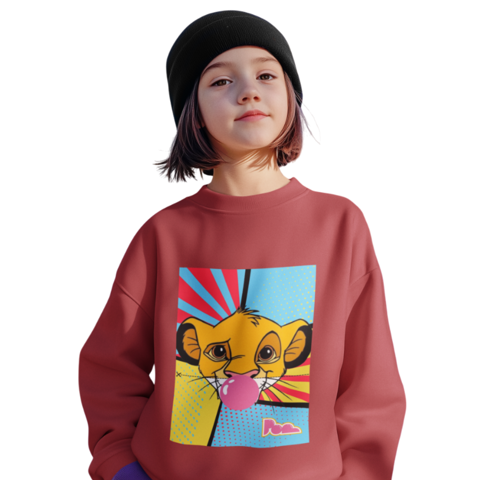 Felpa girocollo Pop "Simba" KIDS - PopbyAlessandro