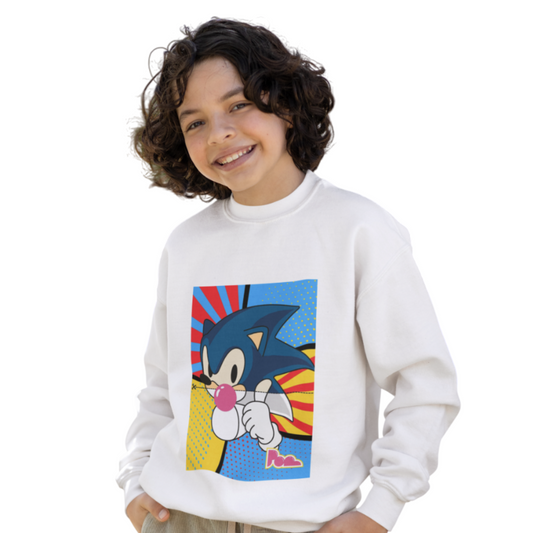 Felpa girocollo Pop "Sonic" KIDS - PopbyAlessandro
