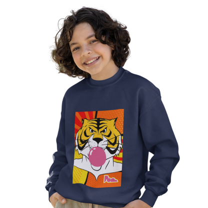 Felpa girocollo Pop "Uomo tigre" KIDS - PopbyAlessandro