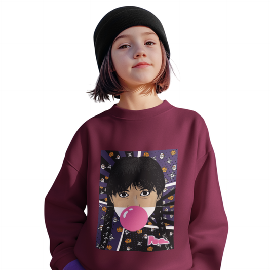 Felpa Girocollo Halloween Edition KIDS- POP "Mercoledì Addams"