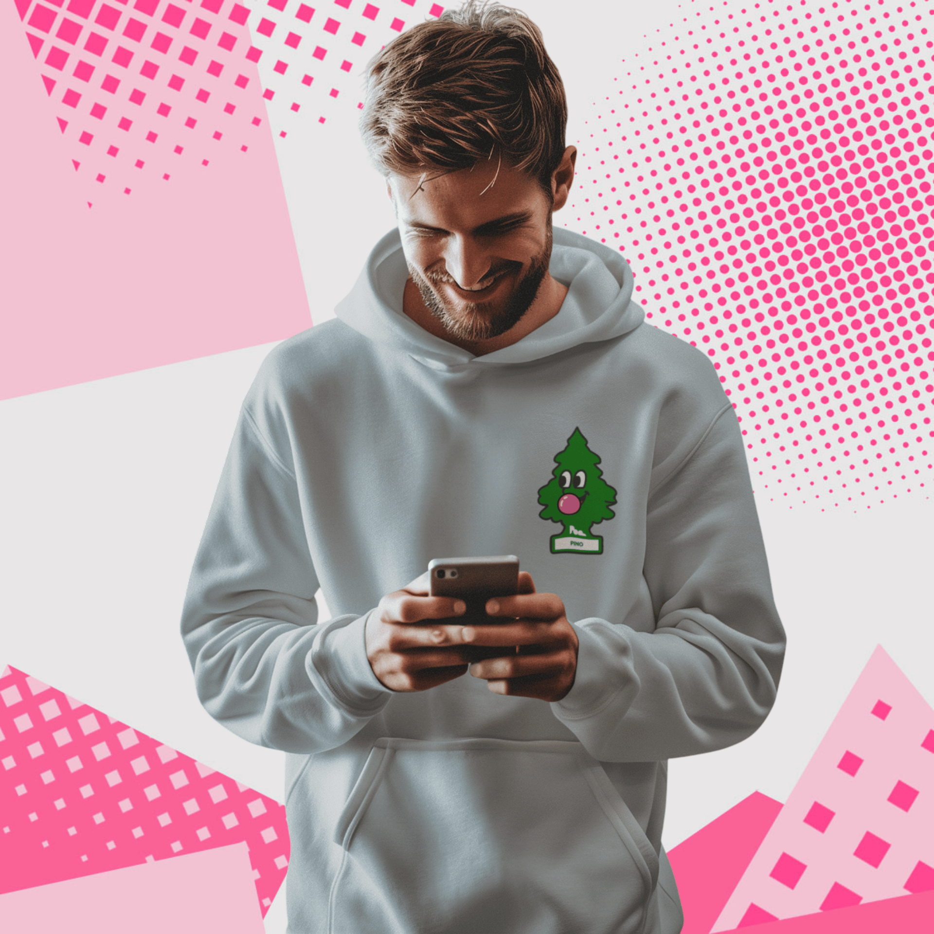 Felpa con Cappuccio - POP "Arbre Magique Pino"