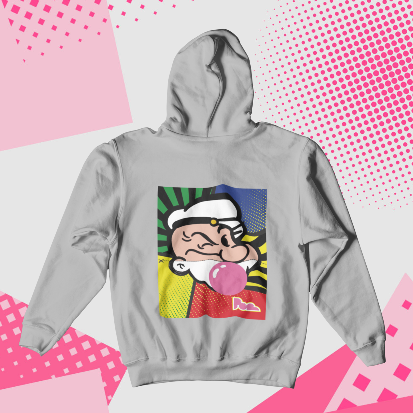 Felpa Pop con Cappuccio "Braccio di ferro"