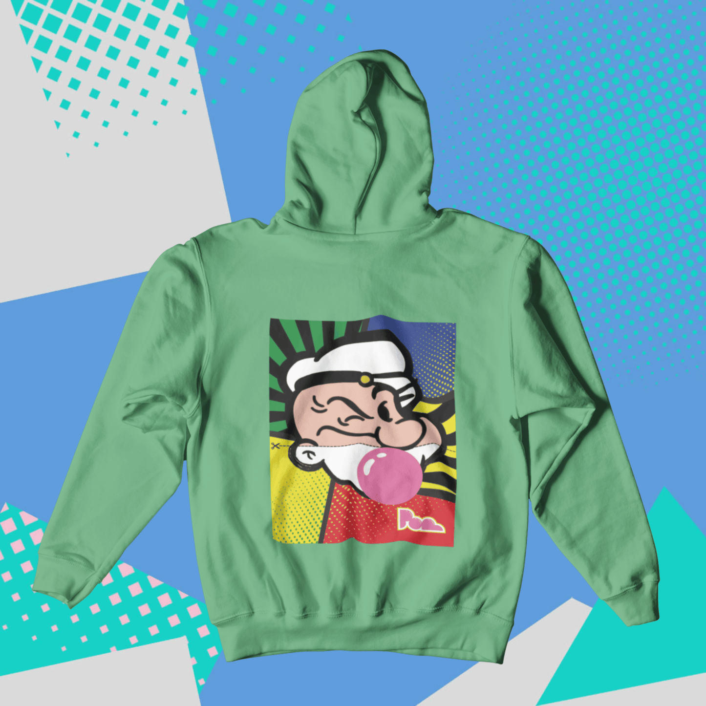 Felpa Pop con Cappuccio "Braccio di ferro"