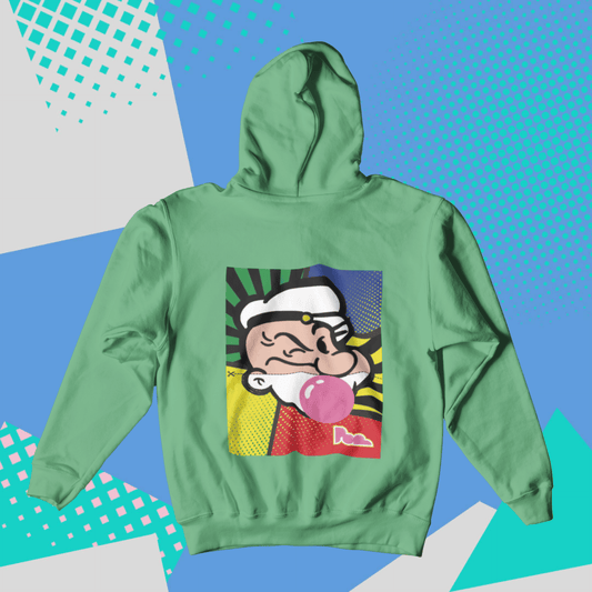 Felpa Pop con Cappuccio "Braccio di ferro"