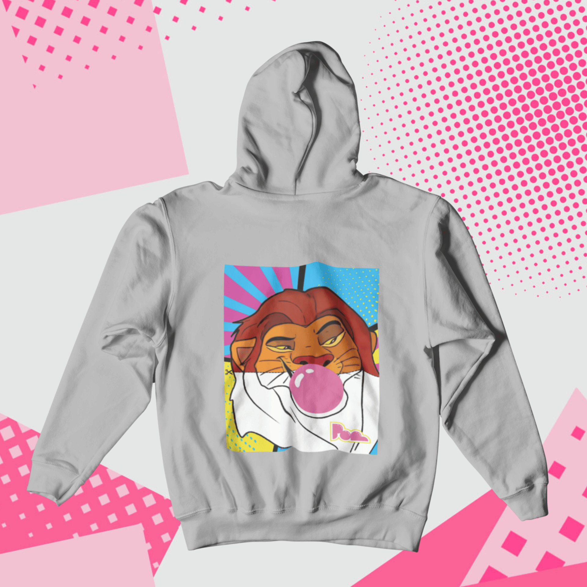 Felpa Pop con Cappuccio "Re Leone"