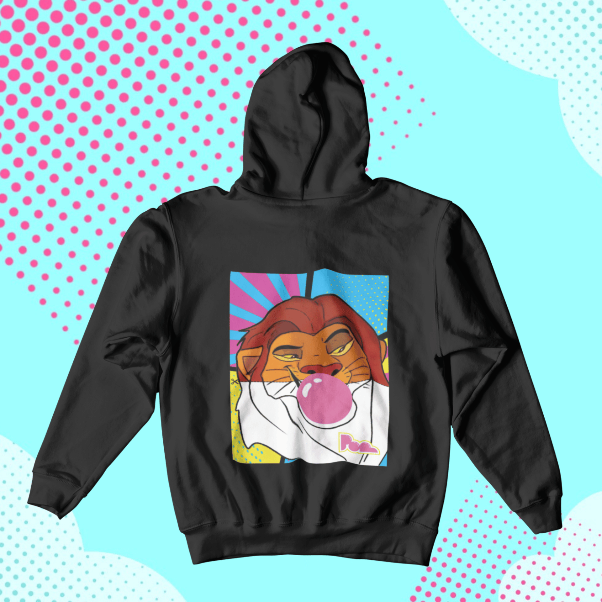 Felpa Pop con Cappuccio "Re Leone"