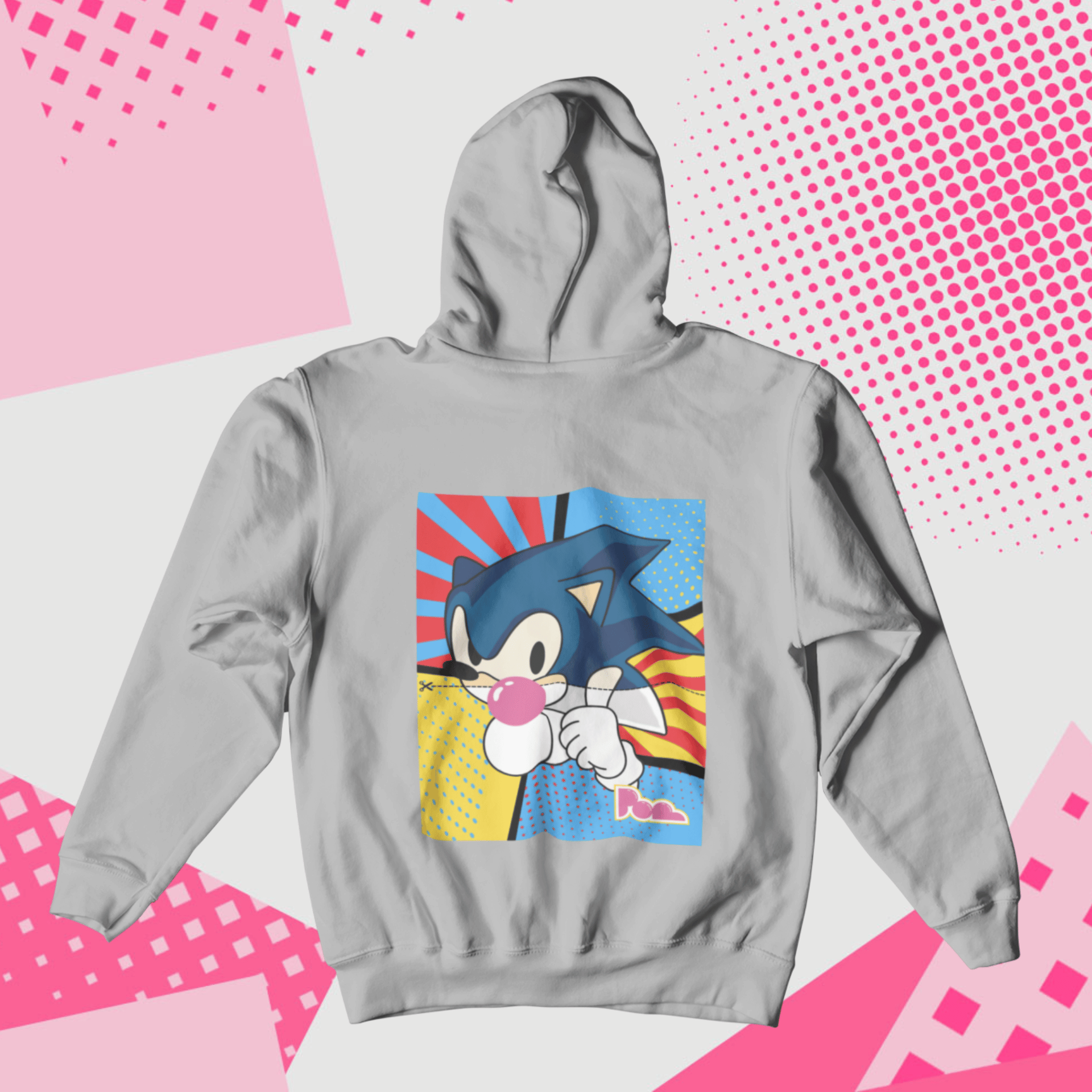 Felpa Pop con Cappuccio "Sonic"