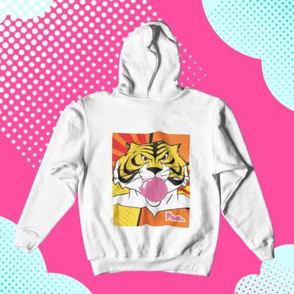 Felpa Pop con Cappuccio "Uomo Tigre"