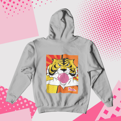 Felpa Pop con Cappuccio "Uomo Tigre"