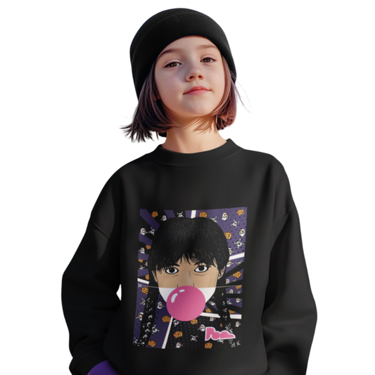 Felpa Girocollo Halloween Edition KIDS- POP "Mercoledì Addams"