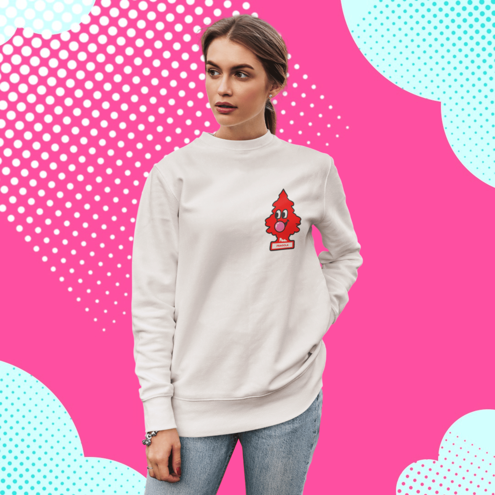Felpa Girocollo - POP "Arbre Magique Fragola"