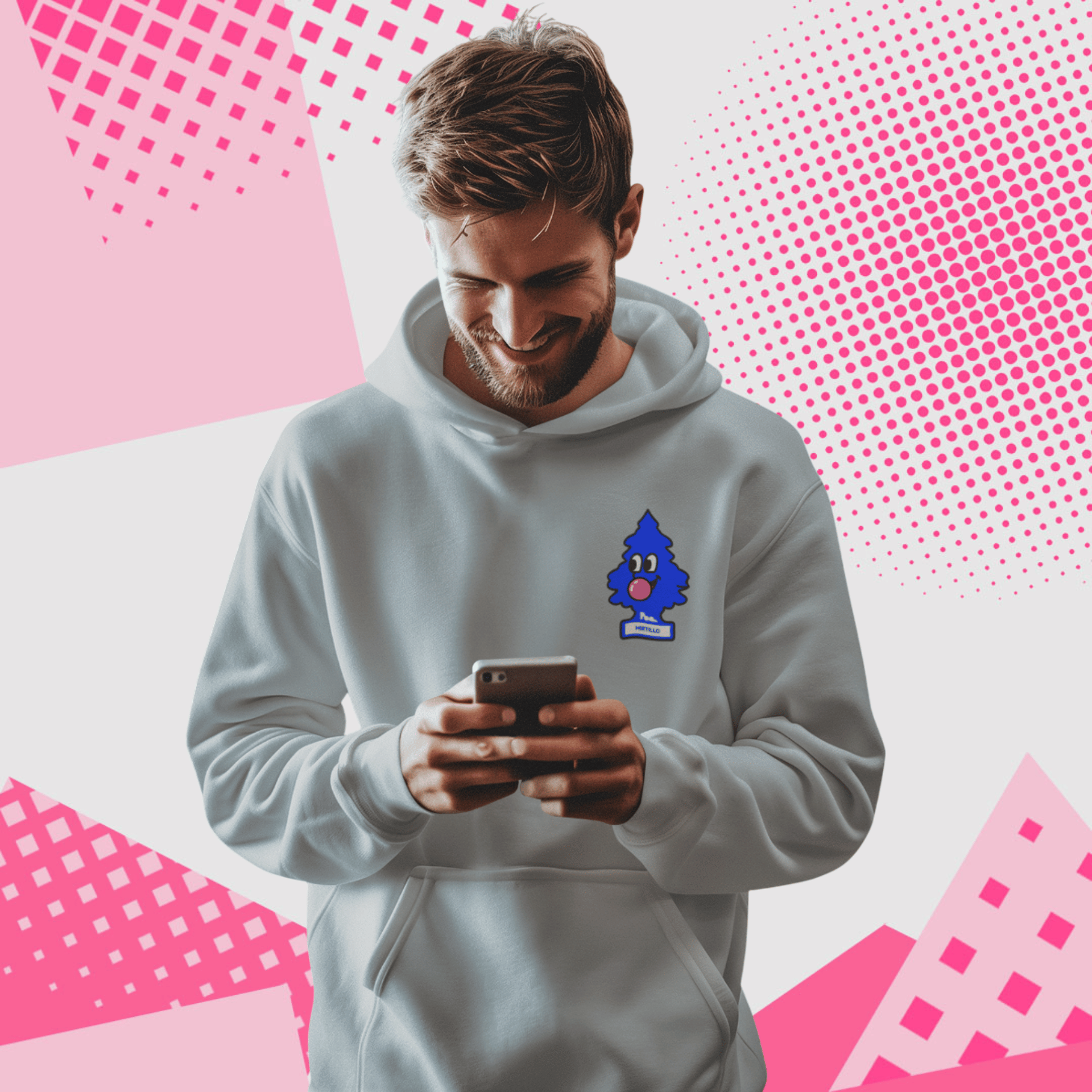 Felpa con Cappuccio - POP "Arbre Magique Mirtillo"