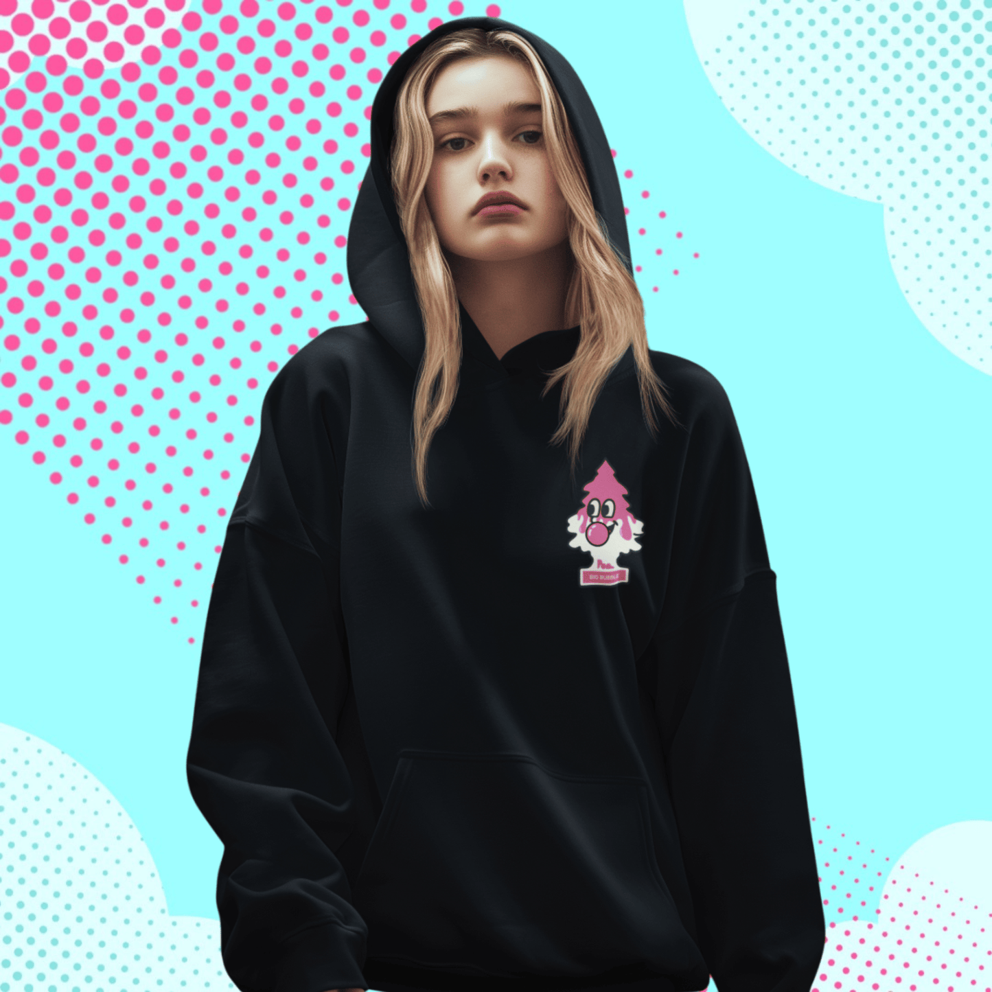 Felpa con Cappuccio - POP "Arbre Magique Big Bubble & Panna"