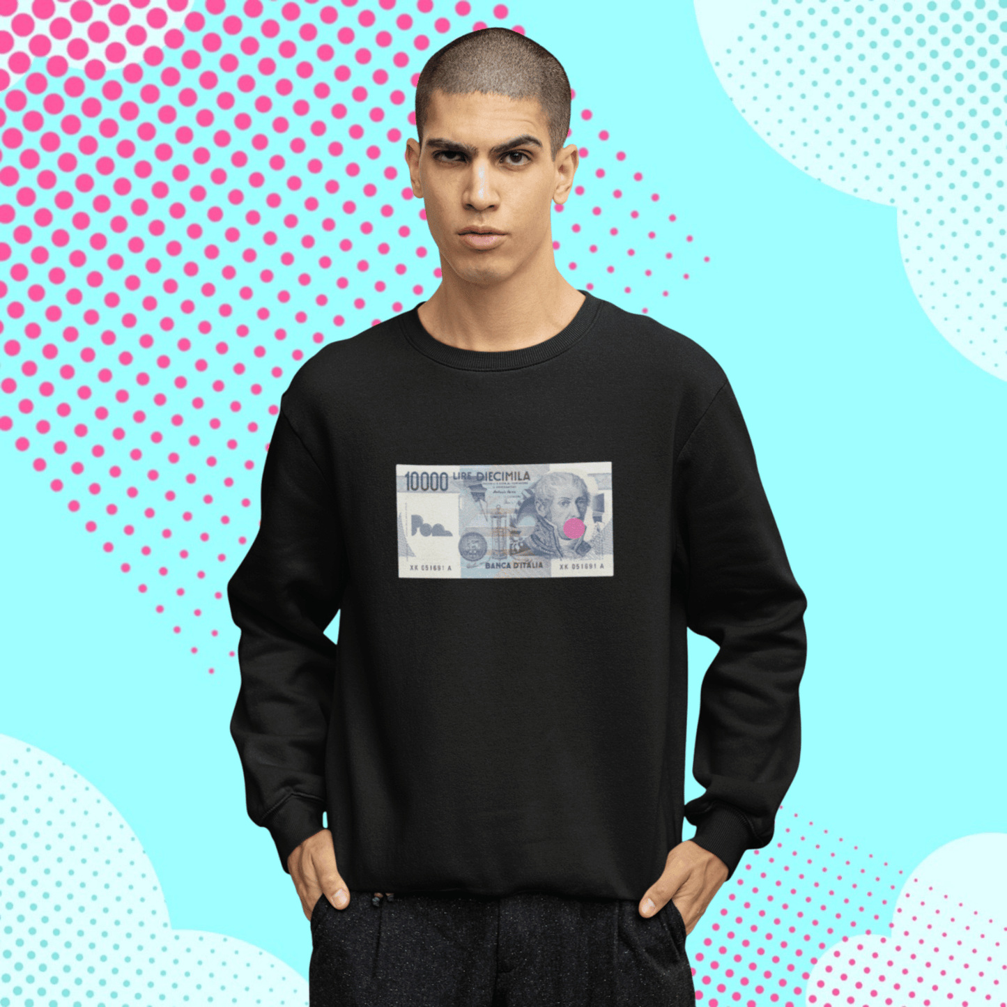 Felpa Girocollo - POP "10K Lire"