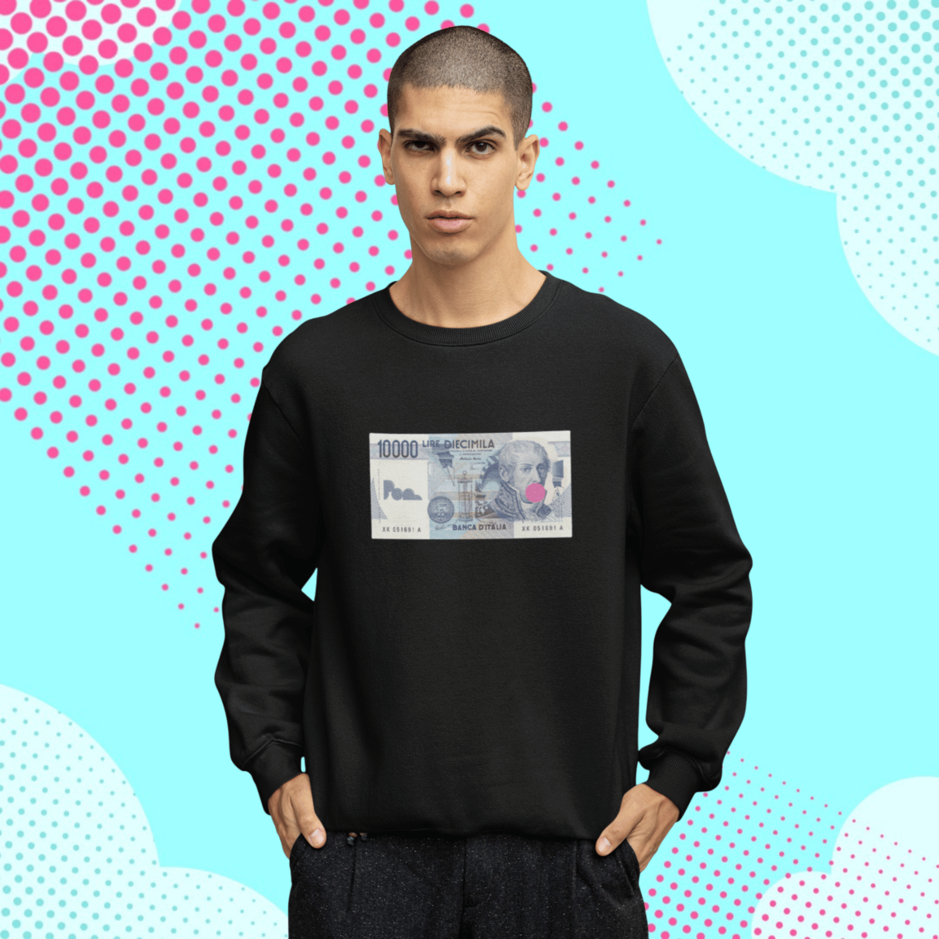 Felpa Girocollo - POP "10K Lire"