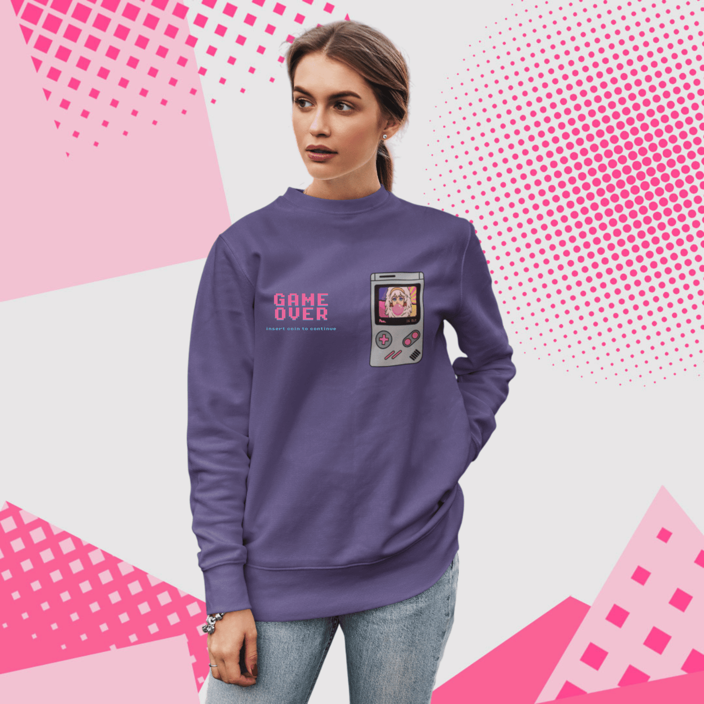 Felpa Girocollo - POP "Gameboy Jem Pixel"