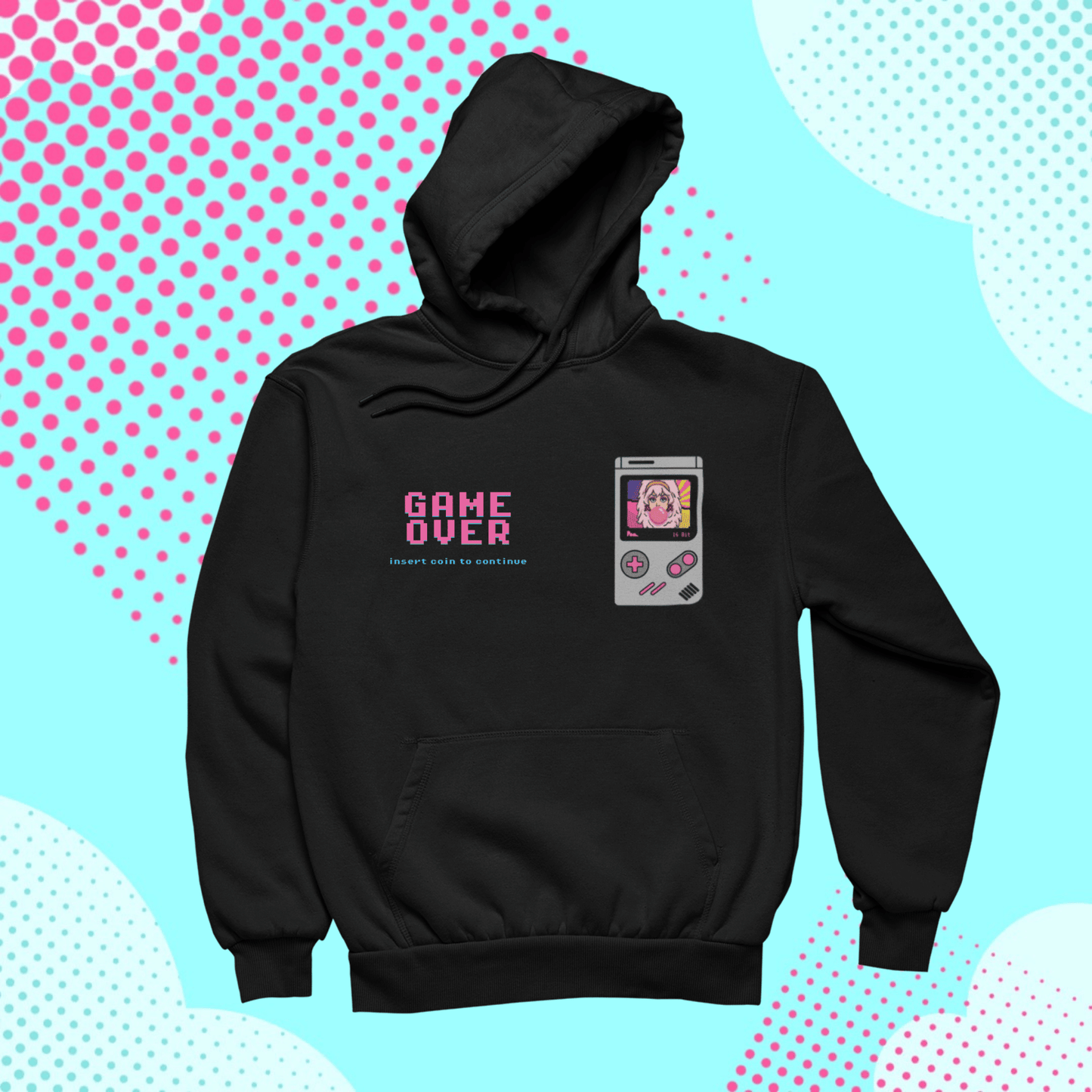 Felpa con Cappuccio - POP "Gameboy Jem Pixel"