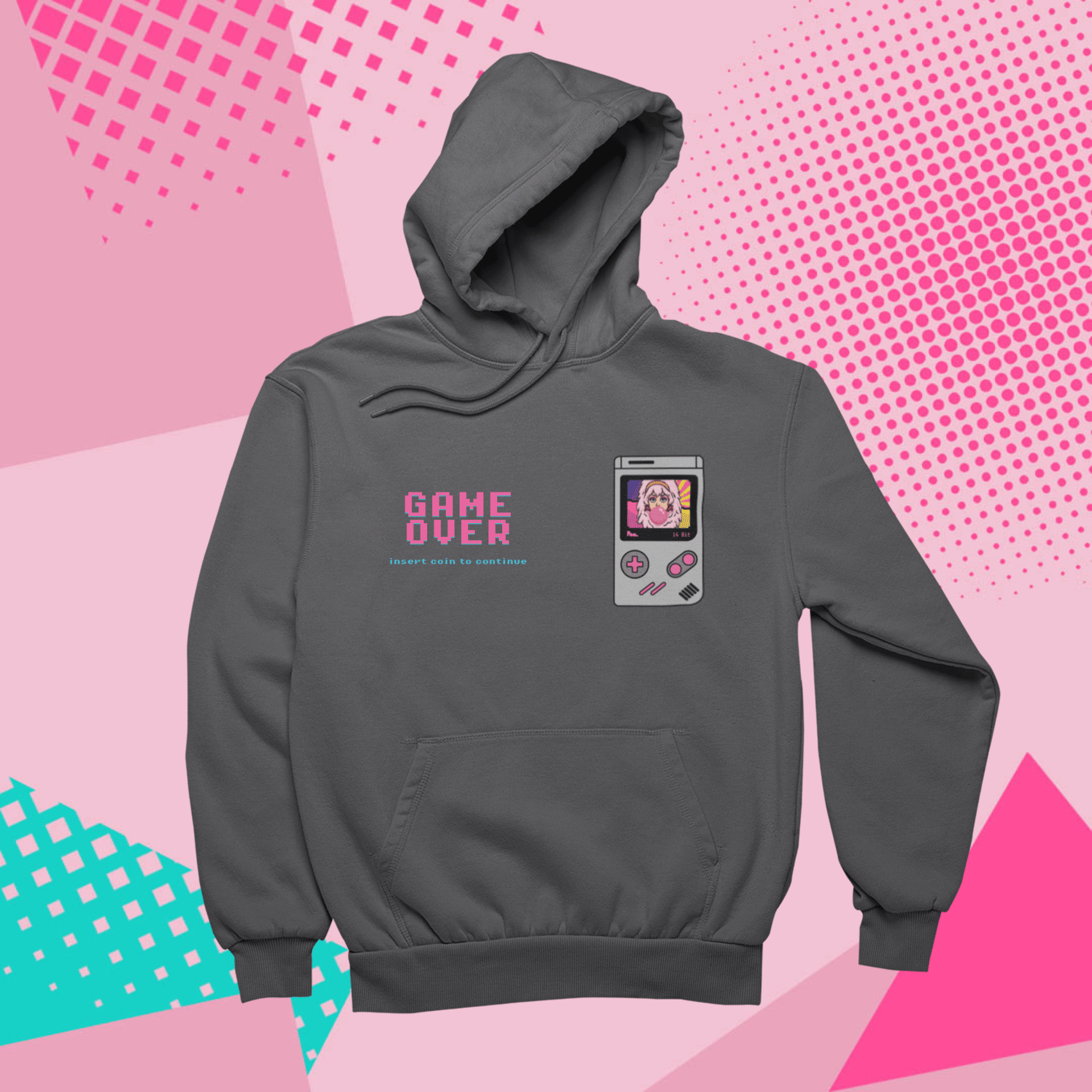 Felpa con Cappuccio - POP "Gameboy Jem Pixel"