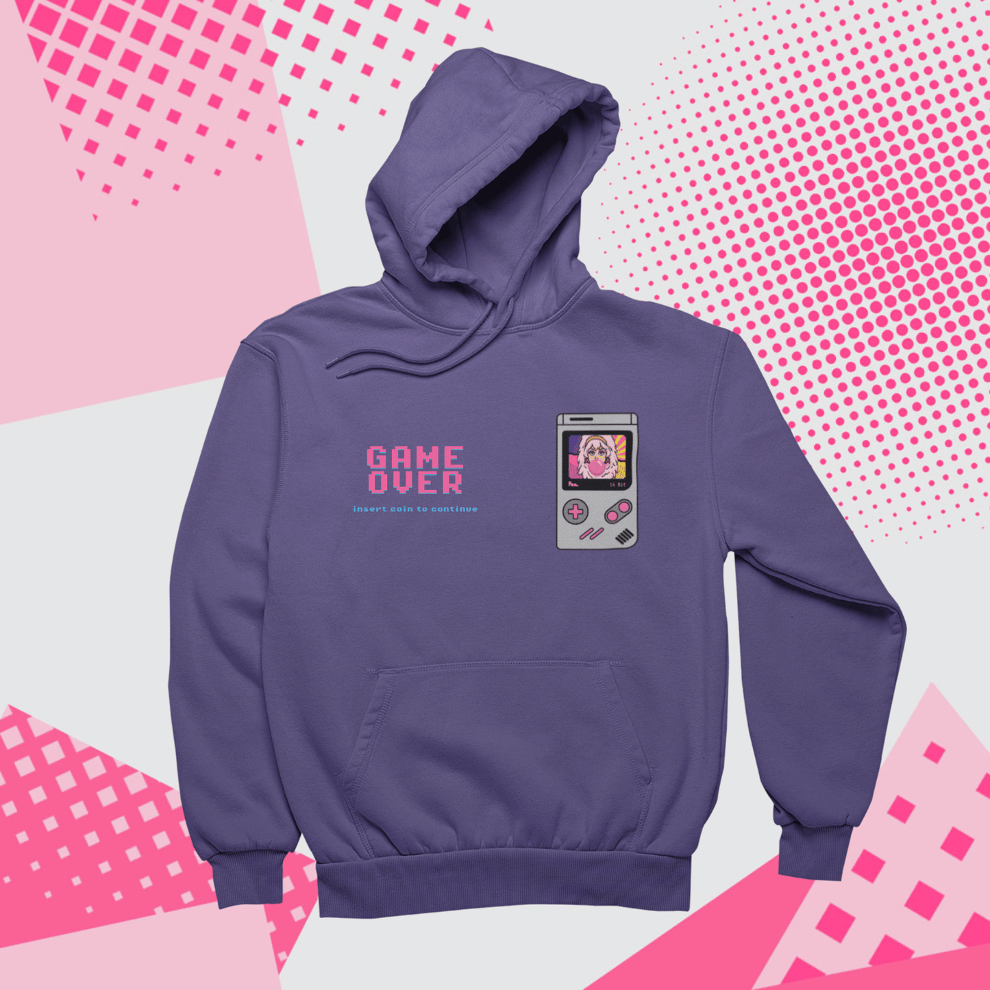 Felpa con Cappuccio - POP "Gameboy Jem Pixel"