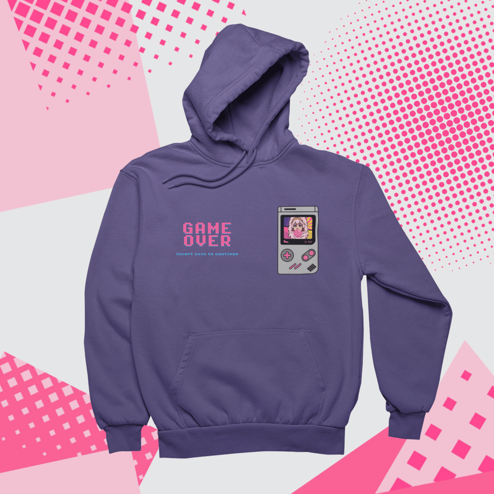 Felpa con Cappuccio - POP "Gameboy Jem Pixel"