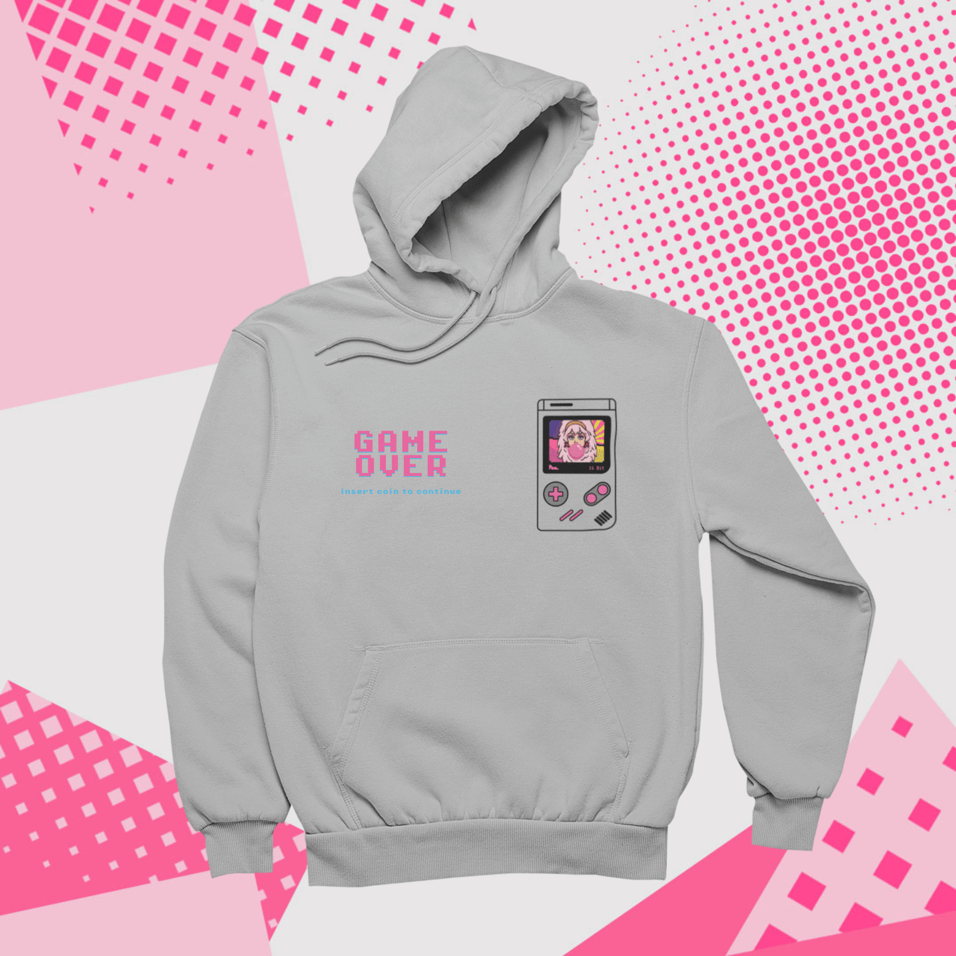 Felpa con Cappuccio - POP "Gameboy Jem Pixel"