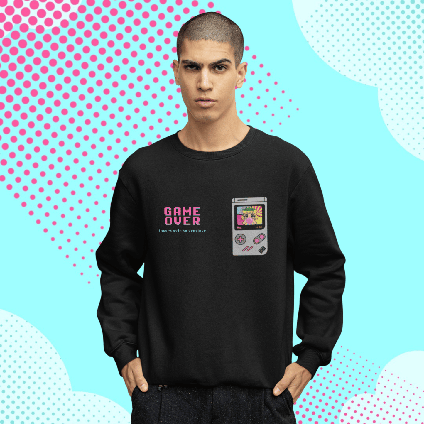 Felpa Girocollo - POP "Gameboy Pollon Pixel"