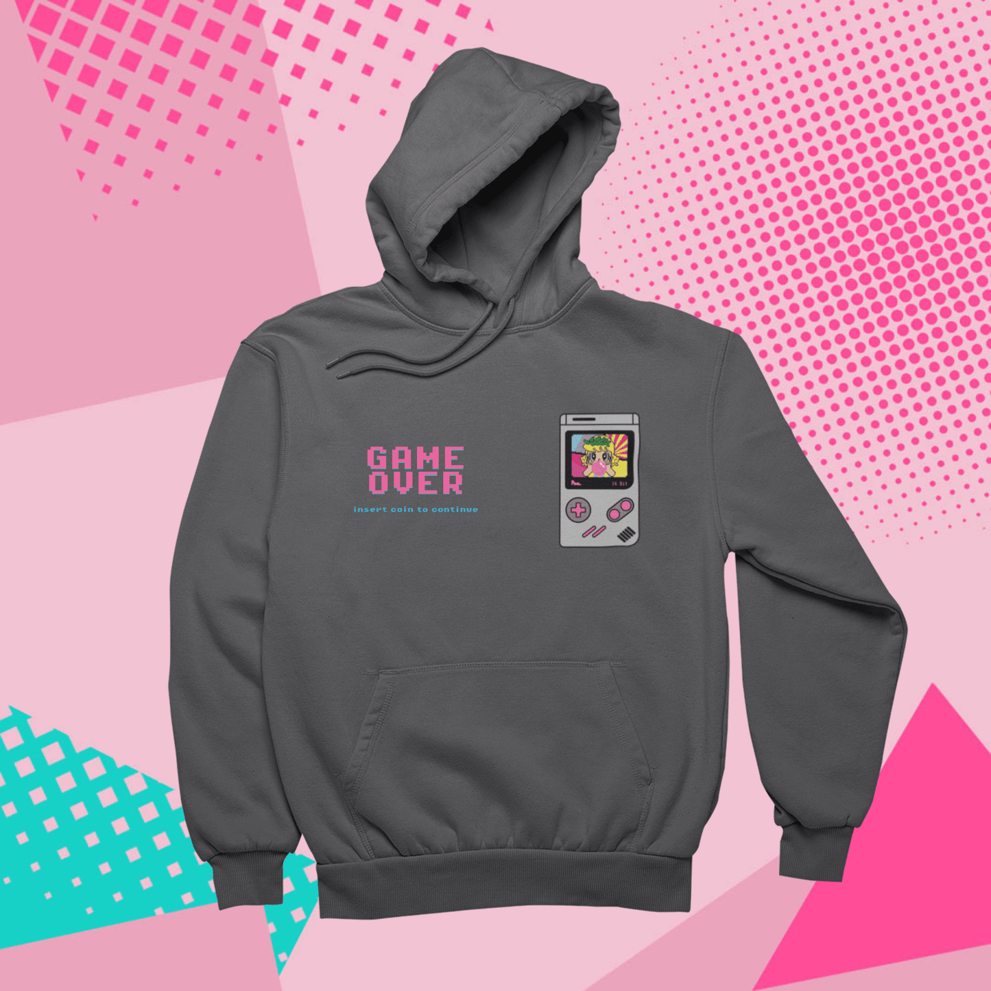 Felpa con Cappuccio - POP "Gameboy Pollon Pixel"