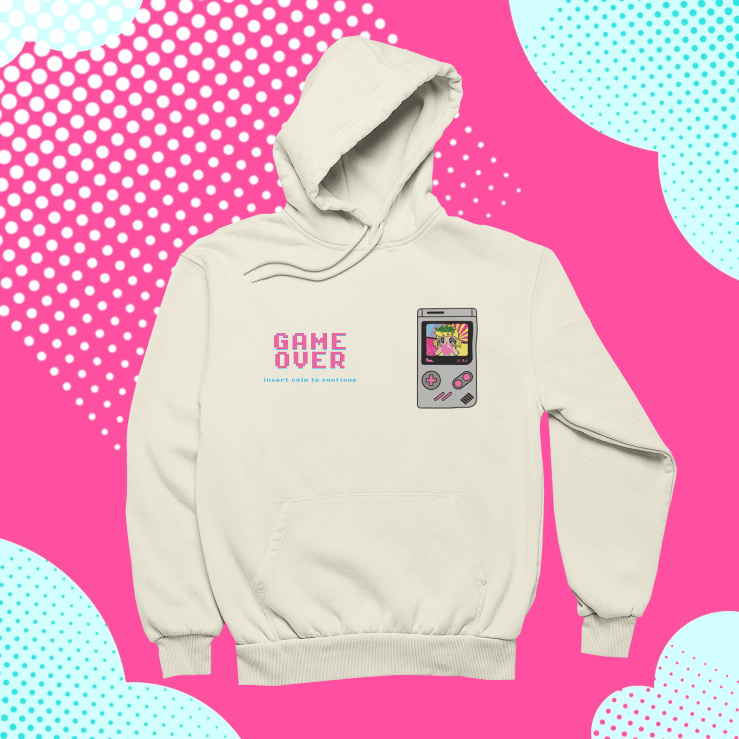 Felpa con Cappuccio - POP "Gameboy Pollon Pixel"