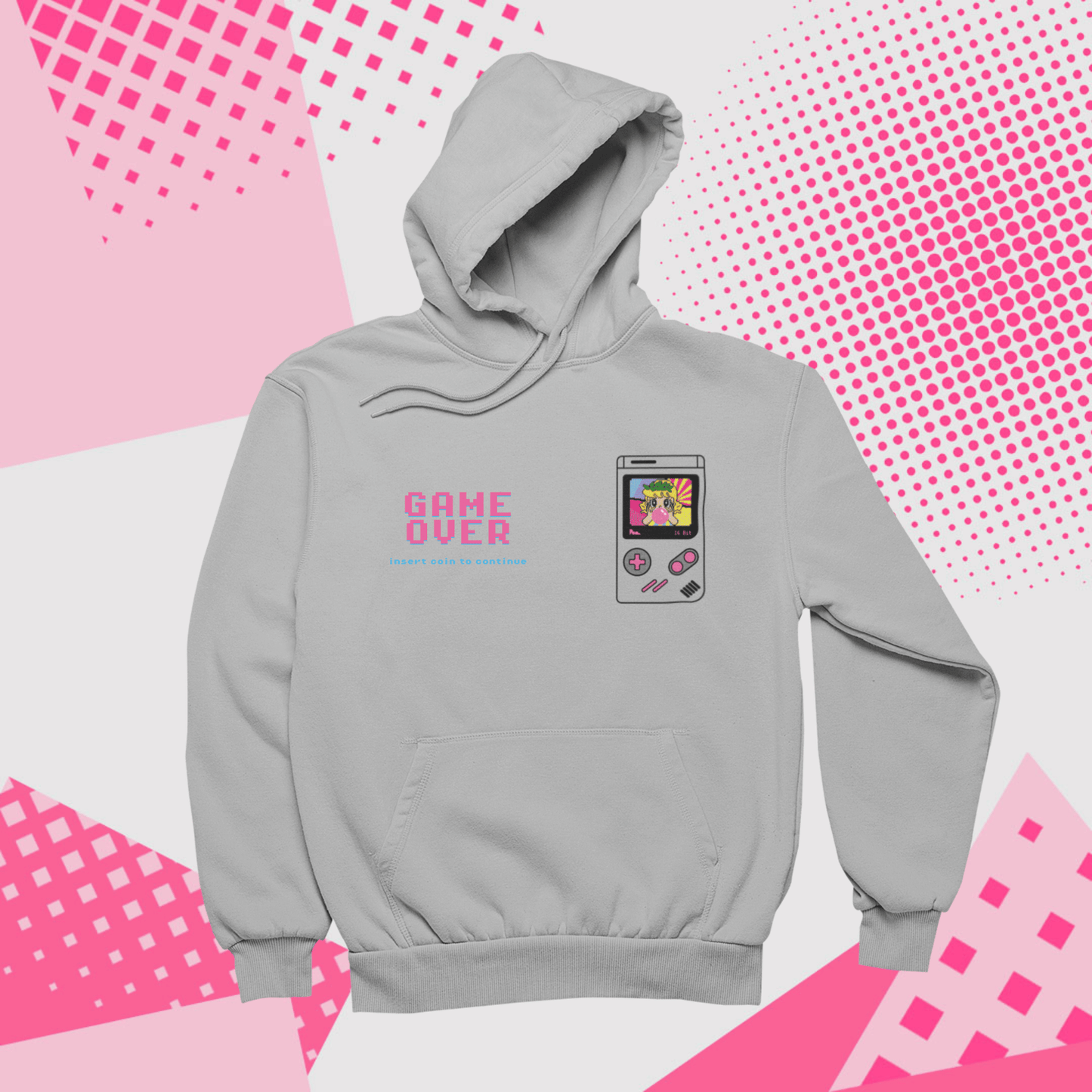 Felpa con Cappuccio - POP "Gameboy Pollon Pixel"