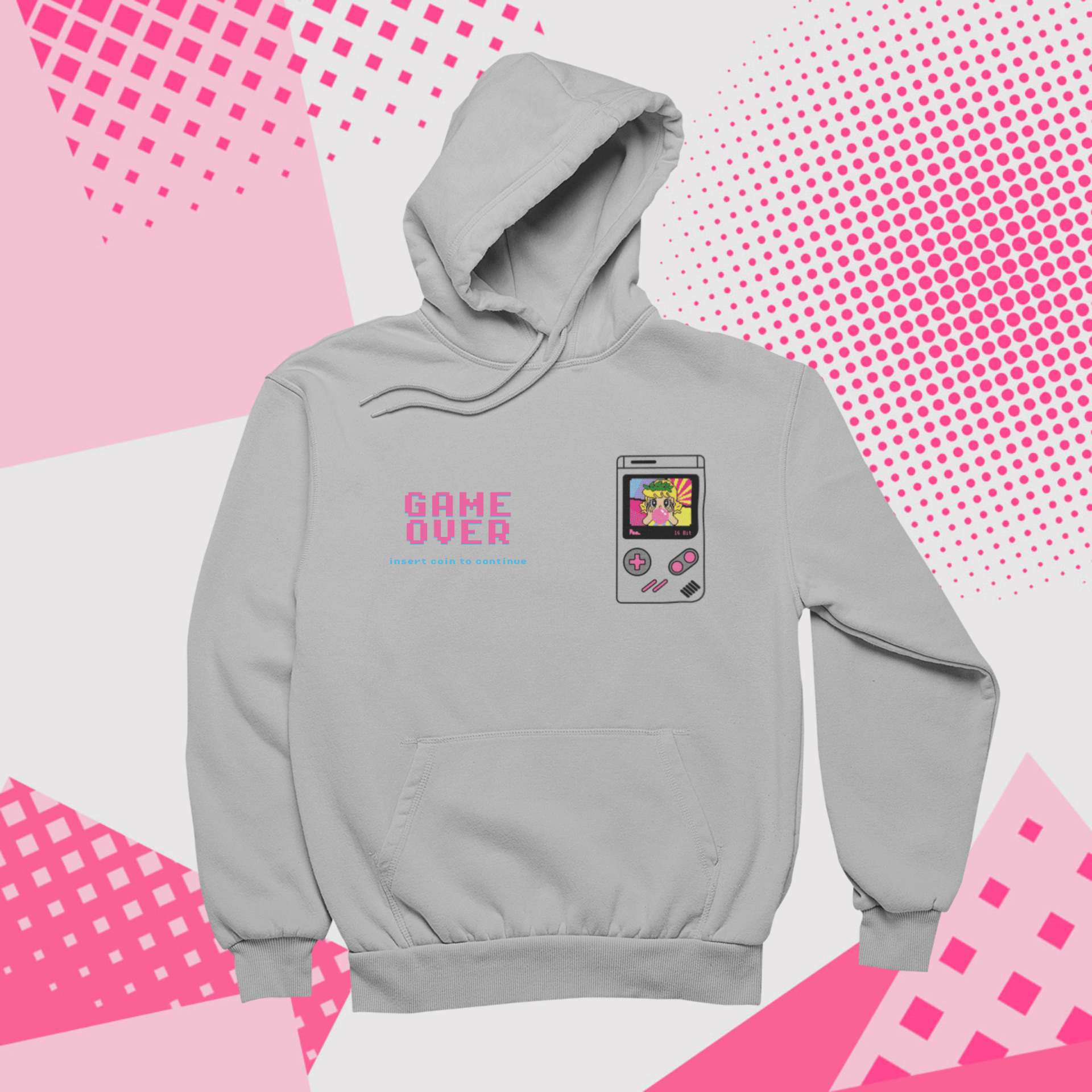 Felpa con Cappuccio - POP "Gameboy Pollon Pixel"