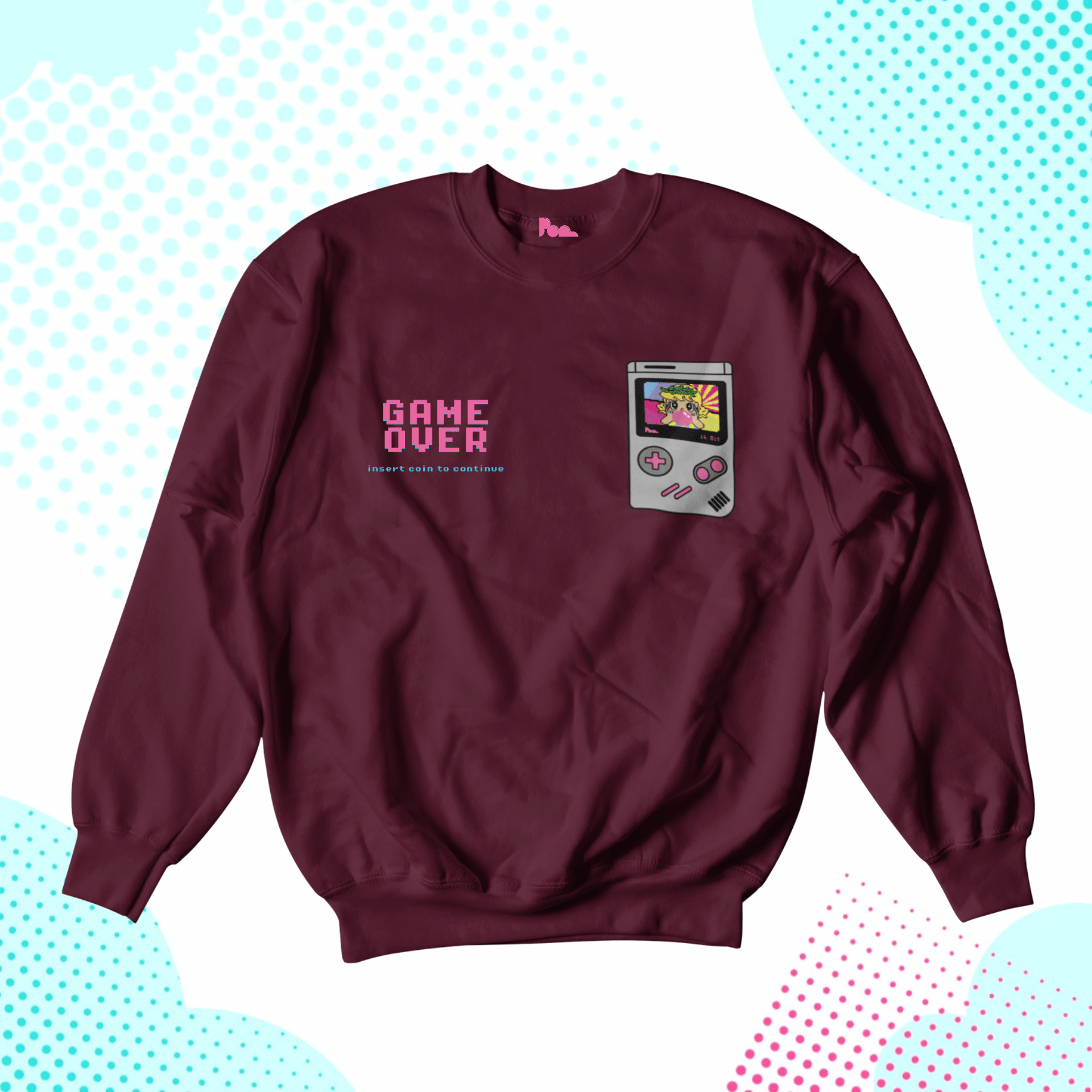 Felpa Girocollo - POP "Gameboy Pollon Pixel"