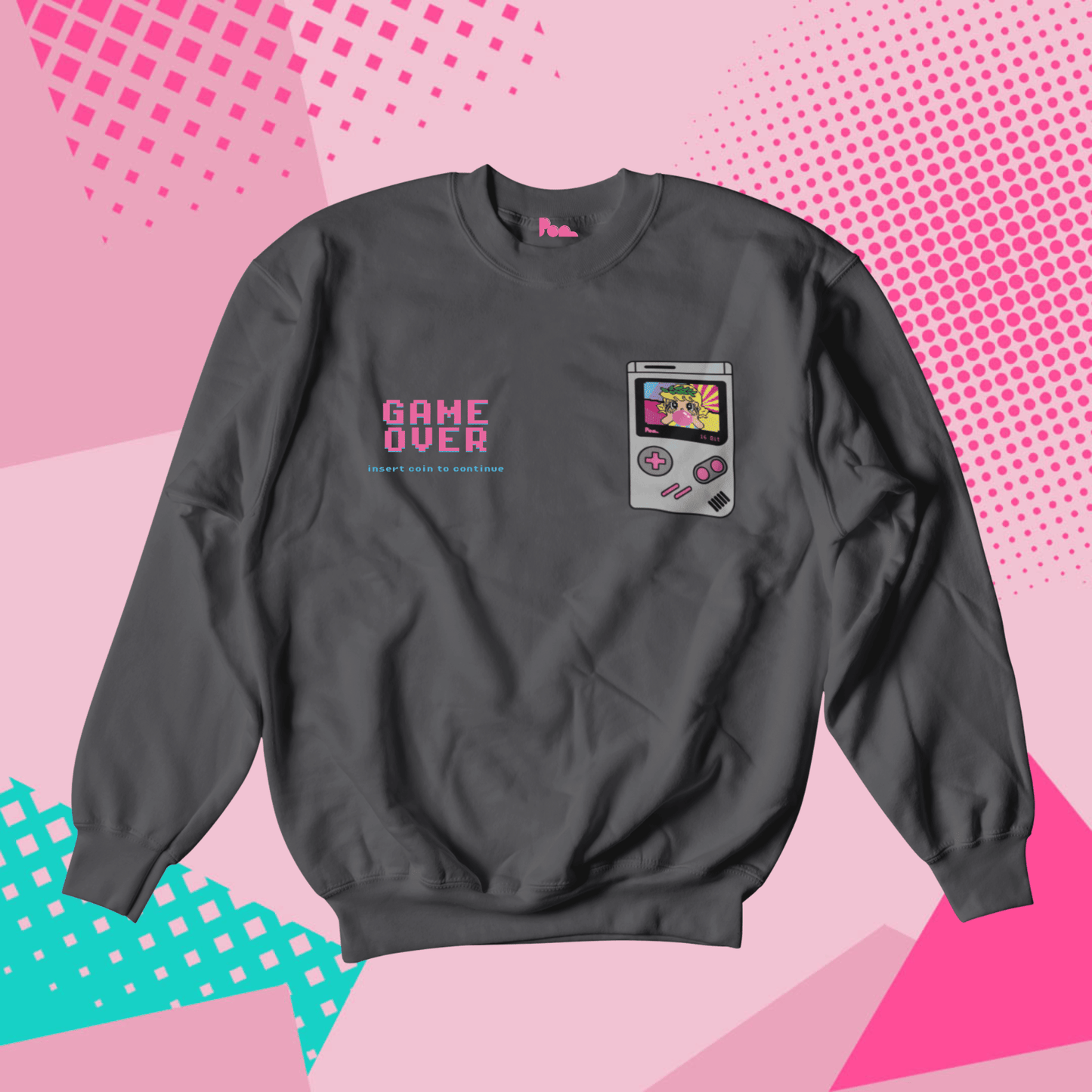 Felpa Girocollo - POP "Gameboy Pollon Pixel"