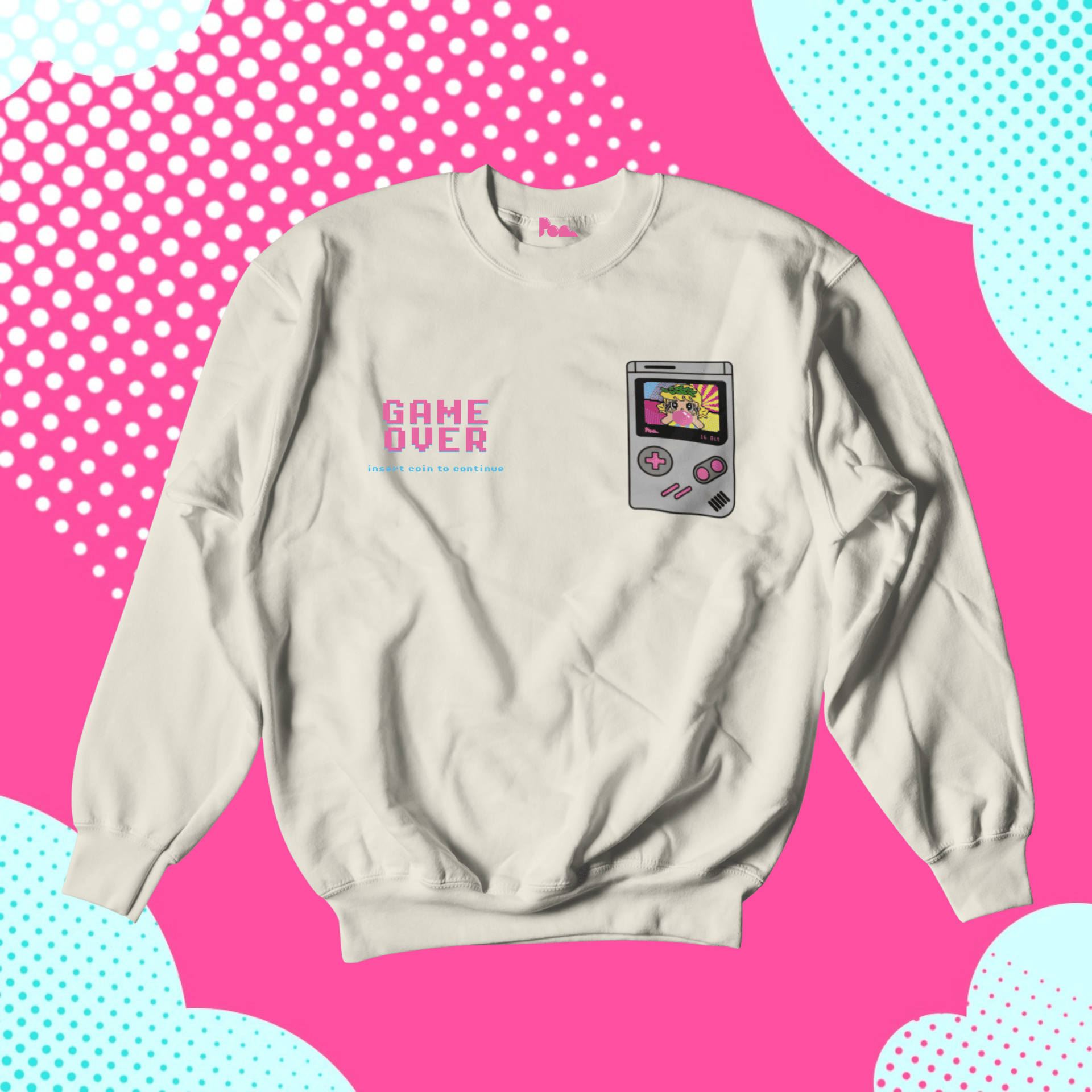 Felpa Girocollo - POP "Gameboy Pollon Pixel"