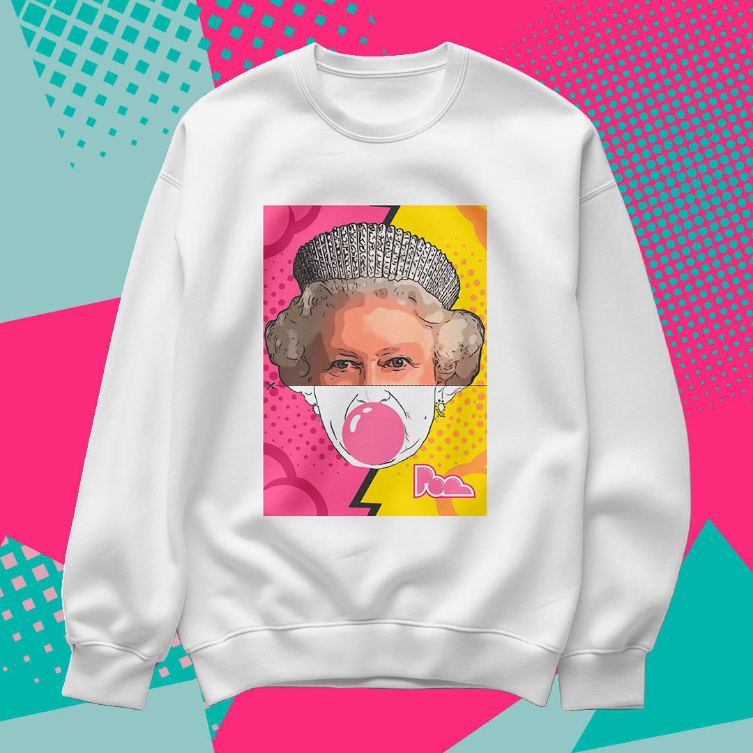 Felpa Pop Girocollo "Queen"